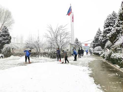 中电建市政建设水电公司：津石项目冬日除雪“大作战”