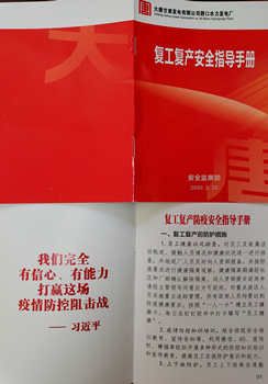 大唐碧口水电厂：自制《指导手册》为防疫复工撑起“安全伞”